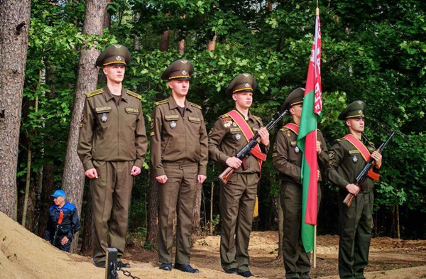 Перезахоронение жертв нацизма на территории лесного фонда Боровлянского спецлесхоза