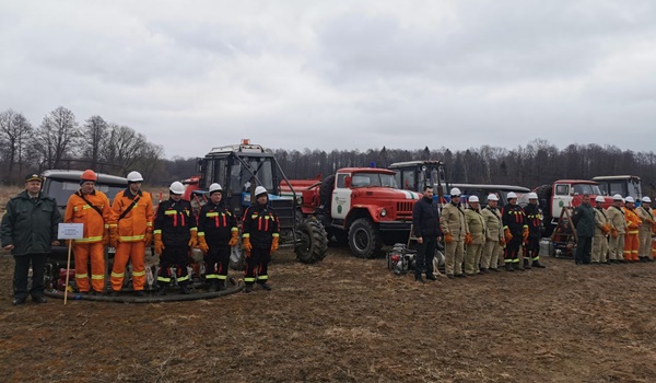Смотр готовности к пожароопасному сезону 2024 прошёл в Копыльском опытном лесхозе 