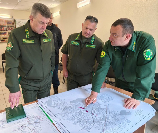 Глава лесной отрасли ознакомился с последствиями сильных ветров в лесном фонде. 