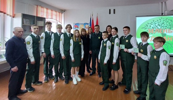 Открытие школьного лесничества в Негорельской средней школе № 1 Дзержинского района
